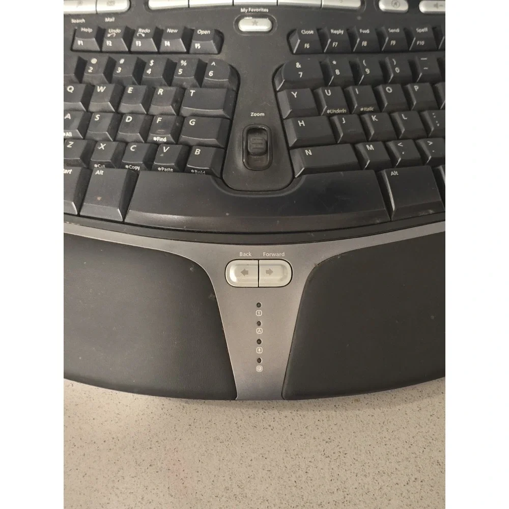 Microsoft Natural Ergonomic Keyboard 4000 v1.0 Model KU-0462 USB Tested